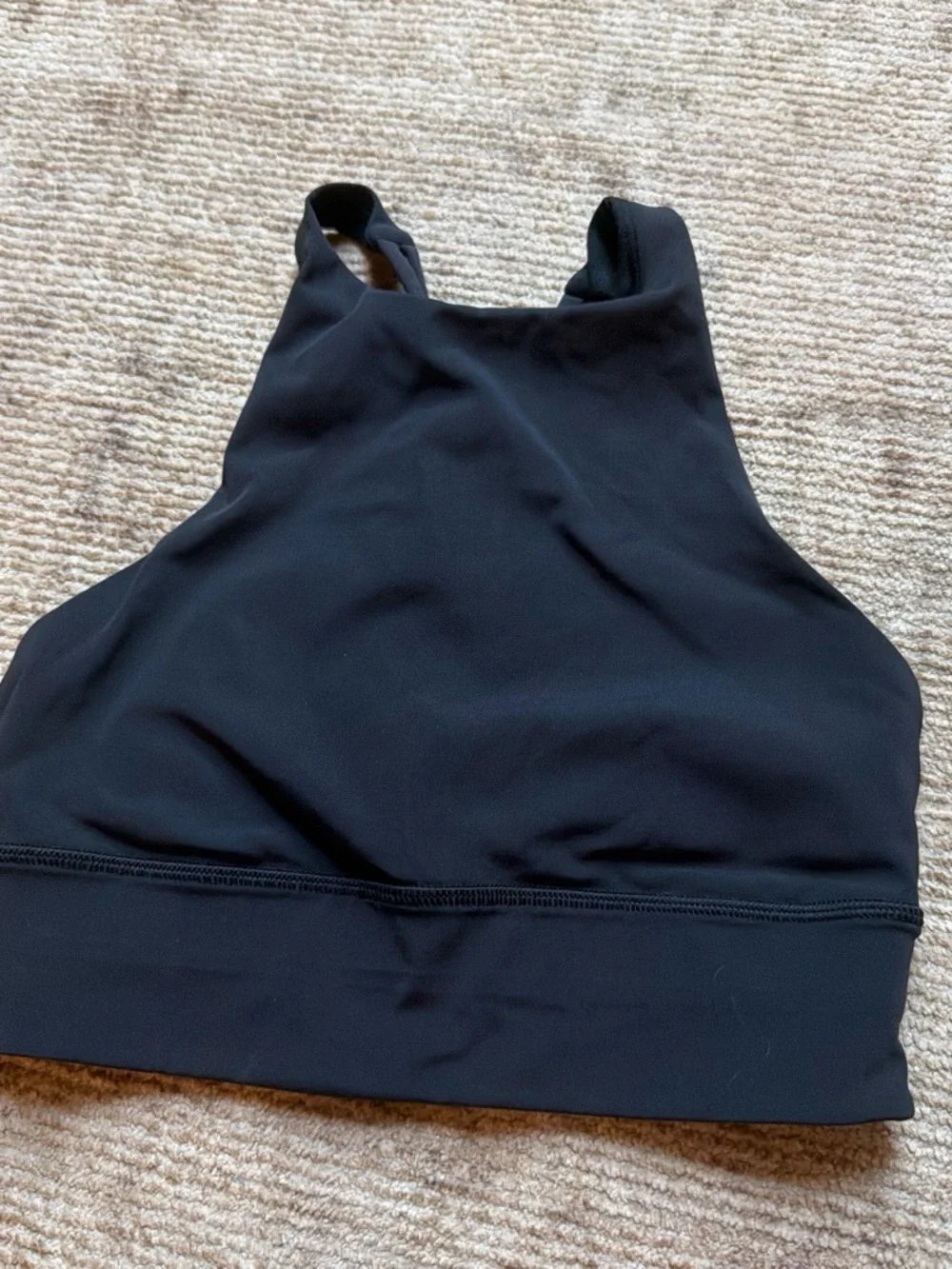 lululemon athletica Black High-Neck Sports Bra